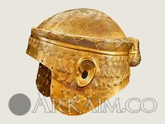 10123383 Золотой шлем корона правителя города Ур по имени Мескаламдуг. Бывший экспонат музея в Багдаде. Ныне утерян