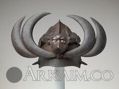 1441445314 ekzoticheskiy shlem S maskoy tengu I voronomi. 19 Vek