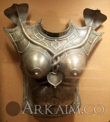 Varahi breastplate, India, Kerala, 18th 19th century, brass, HAA