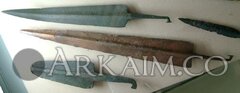 1443864563 various specimens Of copper And bronze large spear points fron cyprus dated from 1600 To 1200 Bc