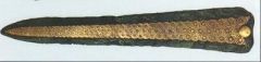 1442922868 another beautiful bronze decorated dagger Of type I variant B from The circle A shaft grave V dated around 1500 Bc. this dagger Is 24.3 Cm long