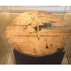 1498072061 11. viking Age shield from trelleborg denmark. made from pine wood diameter Of C. 80 Cm