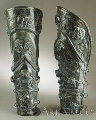 1459942475 3. bronze greaves Leg protectors discovered At pompeiis gladiator barracks. The discovery Of pompeii And herculaneum . 0