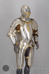 1475079800 7. armor For emperor charles V made By desiderius helmschmid 1543 iron brass leather And gold kunsthistorisches museum vienna