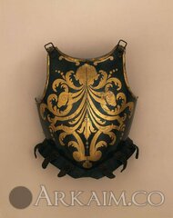 1476364941 10. half armor Of A member Of The papal swiss guard C. 1600 with 18th century blued And gilded decoration