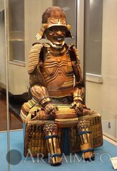 1473615479 8. gusoku type armor azuchi momoyama To Edo period 16th 17th century Two piece cuirass with bared chest design   tokyo national museum   dsc05932