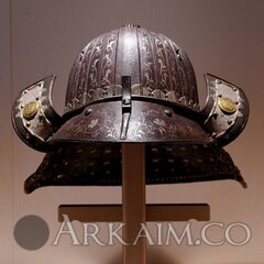 1491969129 13. suji type kabuto helmet inscribed By yoshihisa And nobumasa muromachi period