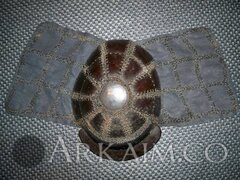 1472146374 7a. Edo period karuta kabuto viewed from The Top