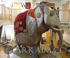 1451975547 9. indiyskiy boevoy slon V brone 19 Vek stratford oruzheynyy muzey