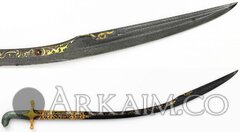 1451974035 5.ottoman kilij 17th damascus steel gold L. 38 In. 96.5 Cm L. Of blade 32 3 In. 83.2 Cm Met museum