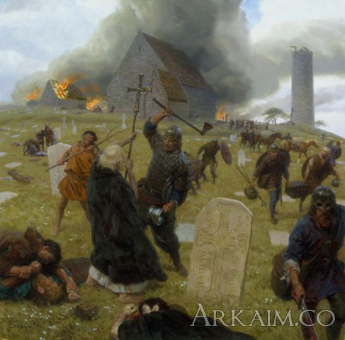 norse marauders wreak mayhem At clonmacnoise ireland