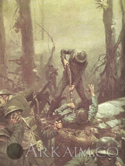 Ww1 june 1918 U S marines In action At The battle Of belleau wood painting By Tom lovell