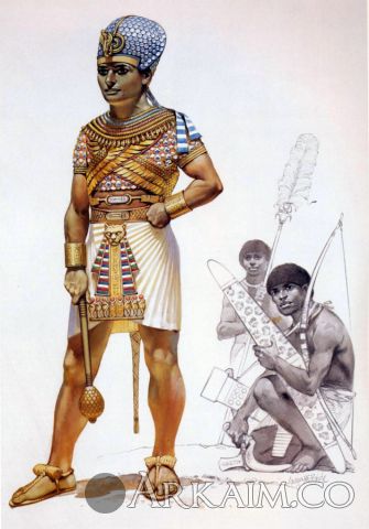 egyptian pharaoh Of The 15th century Bc wearing armour