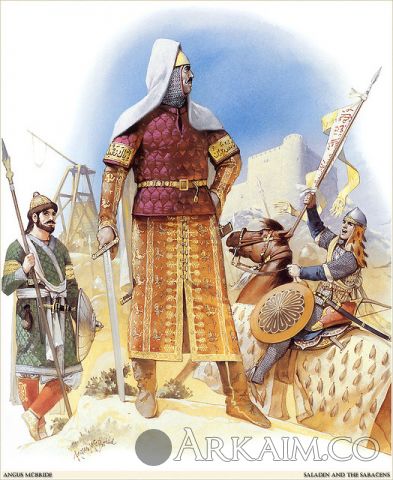great general And sultan Of The ayyubid dynasty saladin looking At The walls Of jerusalem