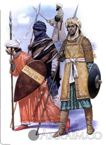 arab muslim cavalryman Of The ayyubid dynasty And A muslim african volunteer Of The ghana empire servingsultan saladin during The battle Of hattin