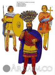 great byzantine emperor heraclius with His bodyguard after His victory over The sassanid empire