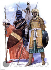 arab muslim cavalryman Of The ayyubid dynasty And A muslim african volunteer Of The ghana empire servingsultan saladin during The battle Of hattin