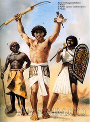 showing warriors Of The ancient egyptian army