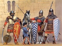 soldados bizantinos finales Del siglo xiii siglo Xiv D C