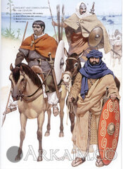 muslim warriors Led By The umayyad caliphate general tariq Ibn ziyad during The conquest Of The visigothic kingdom In spain And portugal