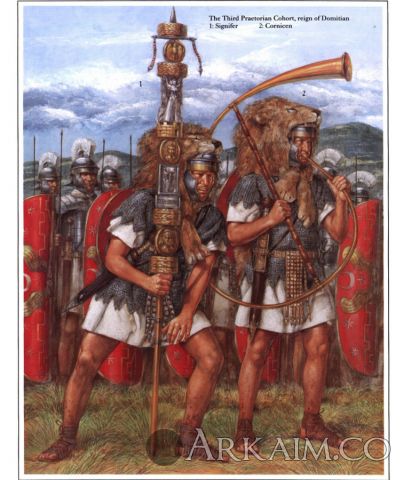 richard hook showing roman army standard bearers