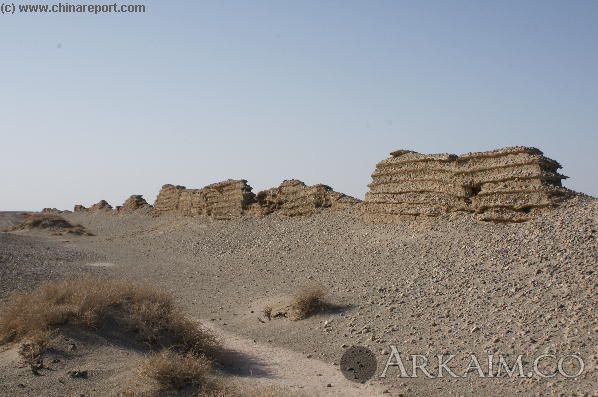 Great Wall China Gansu West Desert024aQT