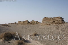 Great Wall China Gansu West Desert024aQT